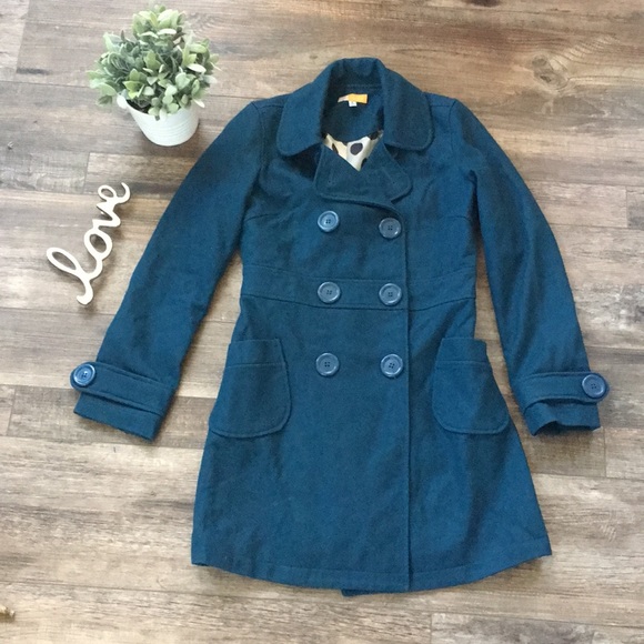 Anthropologie Jackets & Blazers - Anthro Tulle Wool Trench Coat